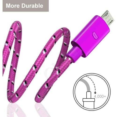 Micro USB Cable 1M 2M 3M Fast Charging Data Cord Charger Adapter For Samsung S7 Xiaomi Huawei Android Phone Microusb Cable Wire
