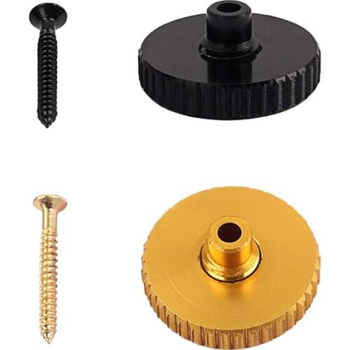 Tooyful Aluminum Alloy Strap Lock Button with Screw for Bass Guitar Mandolin Banjo Musical Parts