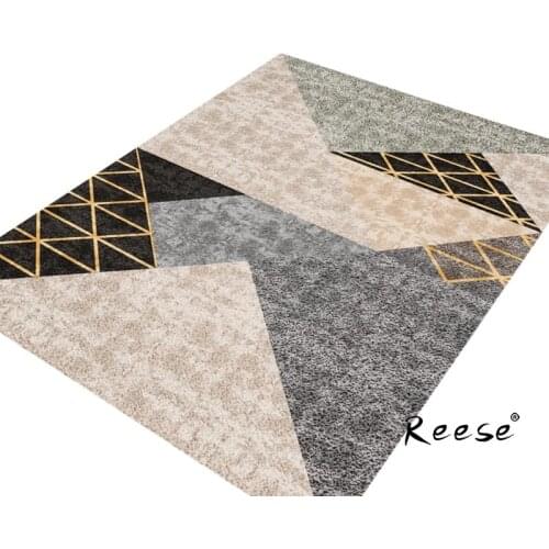 Reese Soft Dense Fluff In Autumn And Winter Area Rug Geometry And Stripes Living Room Anti Slip Carpets Home Decoration Washable