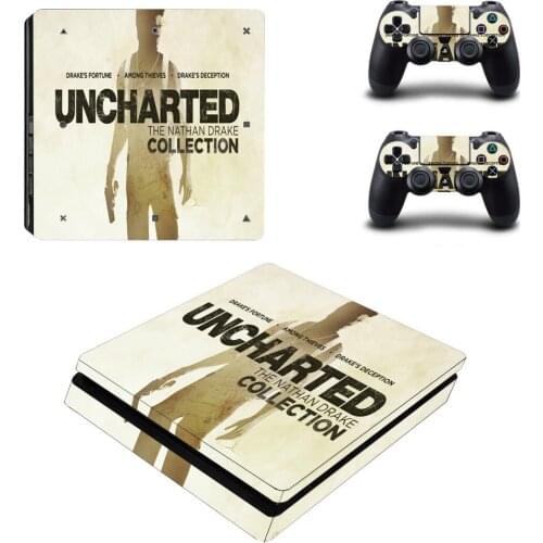 Uncharted PS4 Slim Stickers Play station 4 Skin Sticker Decals For PlayStation 4 PS4 Slim Console & Controller Skin Vinyl