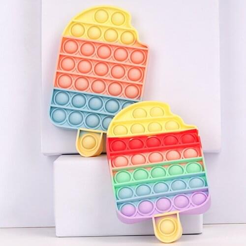Pastel Push Bubble Fidget Toys Popite Kawaii Sensory Squishy Poper Antistress Figet Toys for Children Popits Simple Dimple Jouet