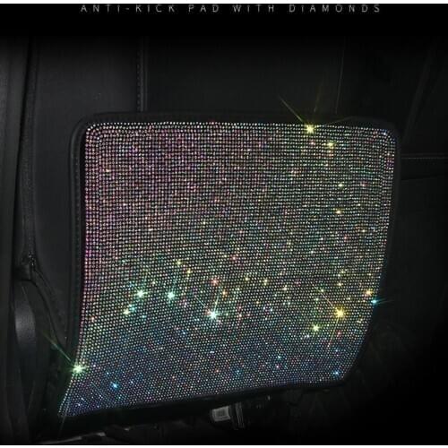 Child Kick Guard Protects Bling Automotive Backseat Crystal Car Seat Back Protective Rhinestone Scratch-resistant