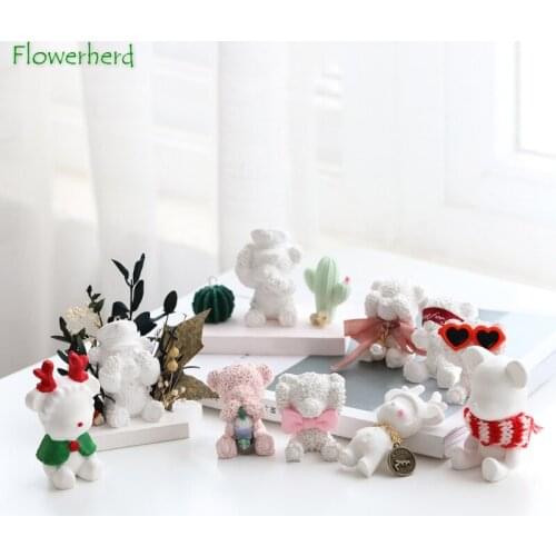 DIY Cute Animals Candle Silicone Mold Fondant Molds Cake Decorating Soap Mold Candle Making Kit Plaster Mold Resin Mould
