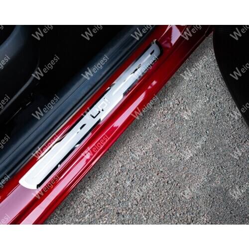 Car Styling Stainless Steel Door Sill Scuff Plates For Volkswagen UP! 4pcs 2012-2021