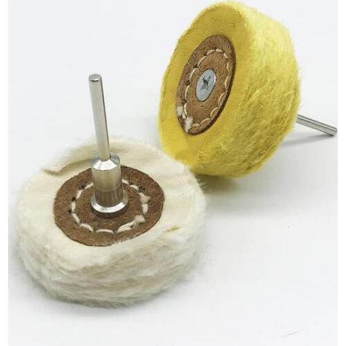 50mm T Style Polish Buffing Wheel Grinding Head Cloth Dremel Grinder Brush For Rotary Abrasive Tools Accessories Shank