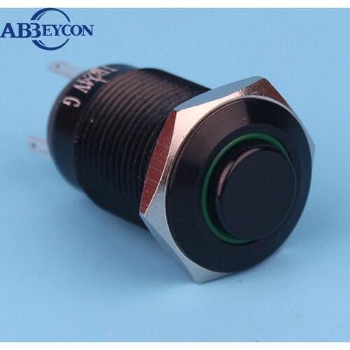 TY 16117 16mm momentary function ring and illuminated puah button switch