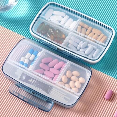 Large Capacity Weekly 7 Days Medicine Pill Case Pills Dispenser Sealed Storage Organizer Box Tablet Pillbox Case Drug Divider