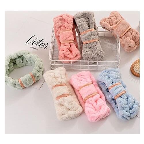 Women Cute Elastic Knotted Soft Elastic Hairbands SPA Bath Shower Make Up Wash Face headband Hair Band Girls Hair Accessories