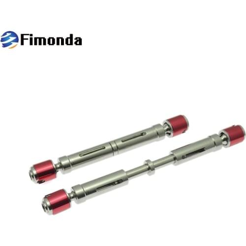 Fimonda 2PCS Metal RC Car 107-135mm Red CVD Drive Shaft for 1/10 RC Crawler Truck Axial SCX10 D90 TRX4 Upgrade parts