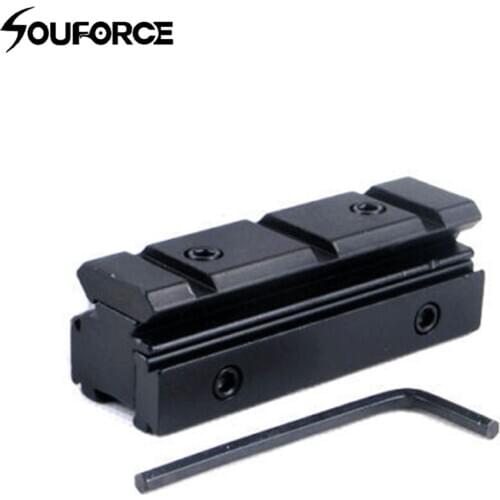 Picatinny Rail Conversion Adapter Converter Riser Base 11mm Dovetail to 20mm Scope Accessories