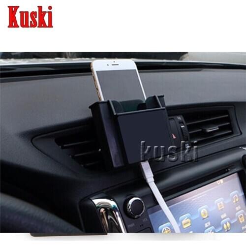 Car Styling Phone Holder Box For Volvo XC90 XC60 S90 S60 V70 S40 V40 V70 V60 Acura MDX RDX TSX For Citroen C4 C5 C3 C2 Accessory