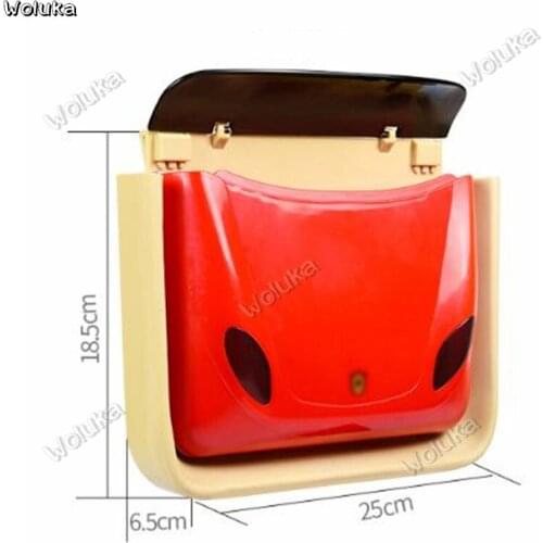 Car car storage box foldable storage box rear seat back-mounted storage box supplies car trash CD50 Q03