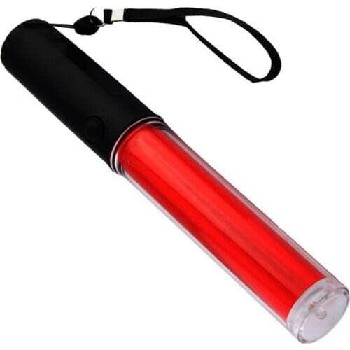 Traffic Safety Red Light Baton Warning LED Light Magnet Wand Road Control