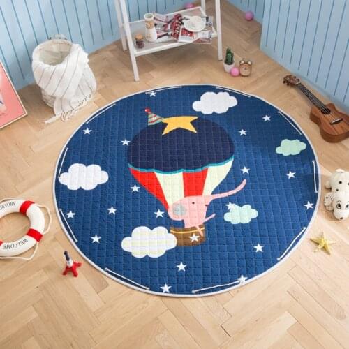 A1-A18 Cartoon Animal lion/unicorn Pattern Play Mat Toy Storage Bag Crawling Rug Carpet For Baby Nordic Style Room Decor