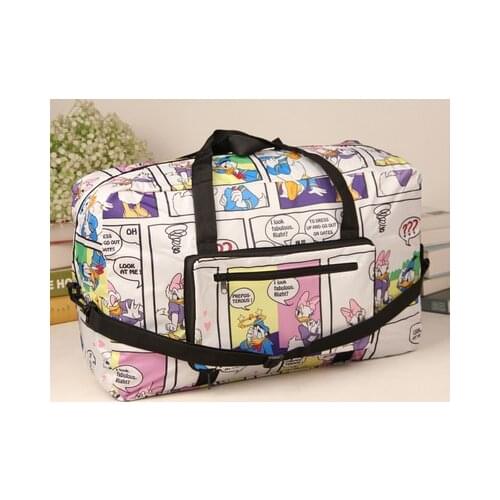 Disney Mickey Duffy Stitch Donald Duck Anime Figures Cartoon Product Cosplay Accessories Luggage Storage Bag Unisex Gift