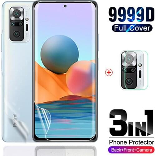 Readmi note 10 pro hydrogel film front back screen protect camera film not glas 6.67" for xiaomi readmi note note10 10 pro 10pro