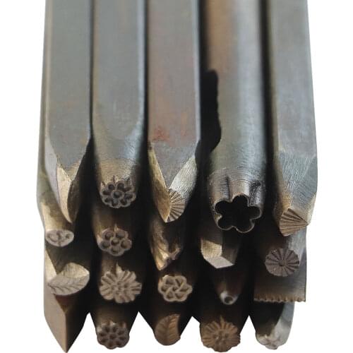 Berkem Jewelry engraving chisel gold flower anvil chisel carving cutter 20 sets of chisel steel seal manual engraving flower