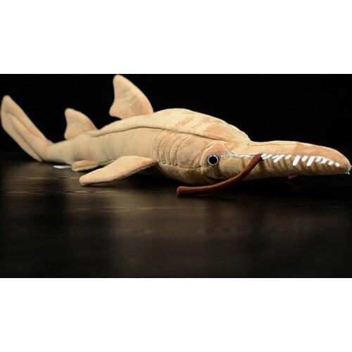 66cm CM Real Life Sawshark Stuffed Toy Lifelike Extra Soft Sea Animals Sharks Plush Toy Christmas Gifts For Kids