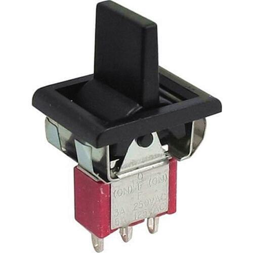 2pcs/lot Rocker Switch AC250V/3A 125V/5A Momentary SPDT 3 Positions Toggle Switch T80-R Turn Left and Right Automatic Reset