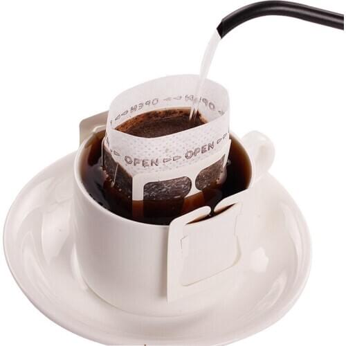 LBER 200 Pcs Portable Drip Coffee Powder Paper Filters Hanging Ear Drip Bag Filter