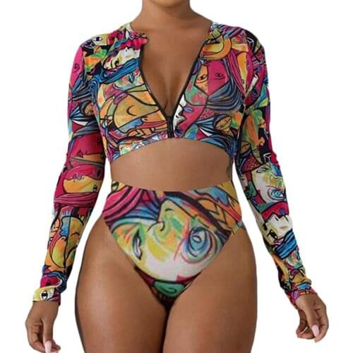 Fashion Swimsuit Women Printed Bikini Push-up Padded Swimwear Swimsuit Beachwear Set Sexy Bikinis Set Купальники Женские 2021