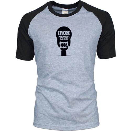 Mens T-shirt cotton printed short sleeve T-shirt