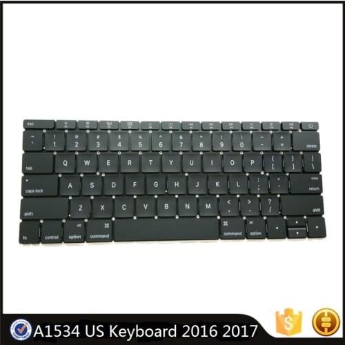Original Laptop A1534 Keyboard US Standard For Macbook Retina 12" A1534 2016 2017 Year W/ English Keycaps MLHA2 MLHC2 New Tested