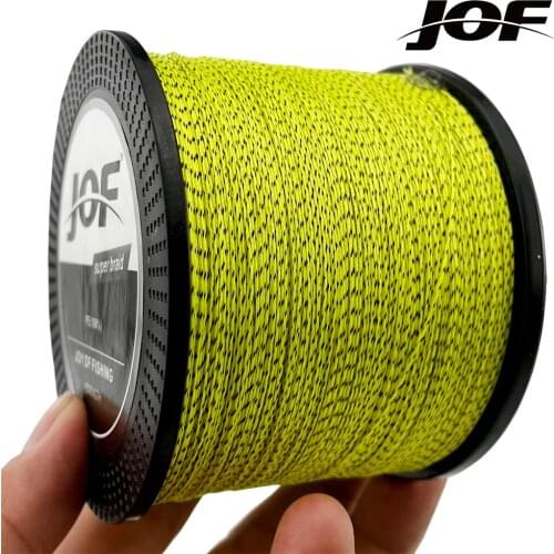 JOF 8 Strands Braided Fishing Line Multifilament 300M 500M 1000M Carp Fishing Invisible Wire Cord Fishing Accessories Sea