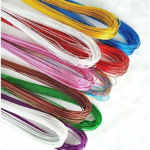 Mesh Flower Materials 22# 24# Nylon Flower Stocking Iron Wires Accessories Iron Wires Silk Flower Materials Long 80cm