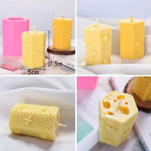 Silicone Candle Mold 3D Cylinder DIY Gypsum Plaster Resin Candle Soap Mould Craft Mold Molds Crafts Mould Candle Tool Decor H9Z9