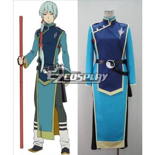 Blue Exorcist Ao no Exorcist Cheng-Long Liu Blue Changshan Cosplay Costume E001
