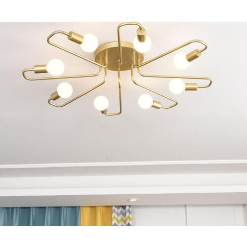 Modern Metal Gold LED pendent lightsLustre Living Room Villa Interior Decor Pendant Lamp Lighting droplight Kitchen Fixtures