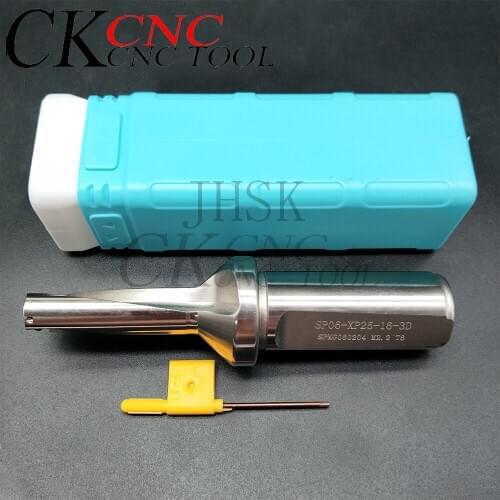 SP series U drill 16mm 3D Shank diameter C25mm U Drill fast drill Indexable drilling for SPMG060204 blade Machinery Lathes CNC