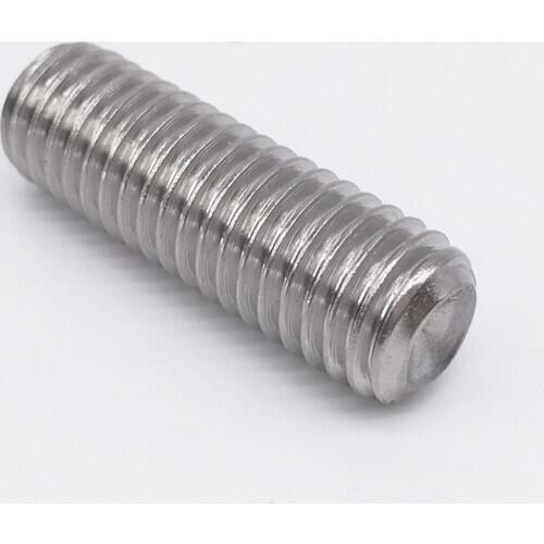 Wkooa M8 Grub Screw Hex Socket Set Screws Cup Point Stainless Steel