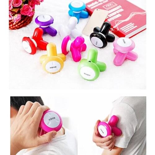 1PCs Mini Electric Handled Wave Vibrating Massager USB Battery Full Body Massage