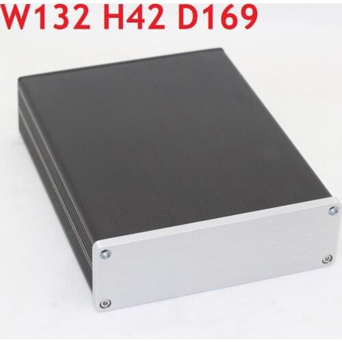 Size (mm) :W132 H 42 D169 1304 Mini Aluminum Preamplifier Power Amplifier Chassis / AMP Shell / Case / DIY Box