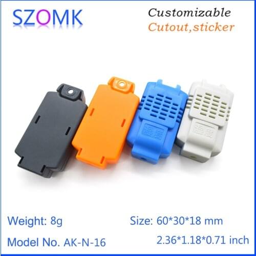 2 pcs) 60*30*18mm small plastic humidity sensor electronic project enclosure diy plastic enclosure box junction housing