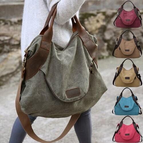 2020 Women Bag Large Big Capacity Women Casual Tote Handbag Female Shoulder Bag Canvas Crossbody Ladys Hand Bags Shopping Bag