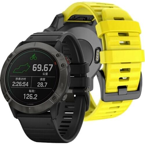 26 20 22MM Silicone Quick Release Watchband Strap for Garmin Fenix 6X Pro Watch Quick Easy fit Wrist Band Strap For Fenix 6 Pro
