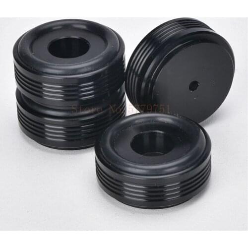 4pcs 44x17mm aluminum machine foot pad player foot Spike all aluminum alloy power amplifier foot shock proof anti-skid foot pad