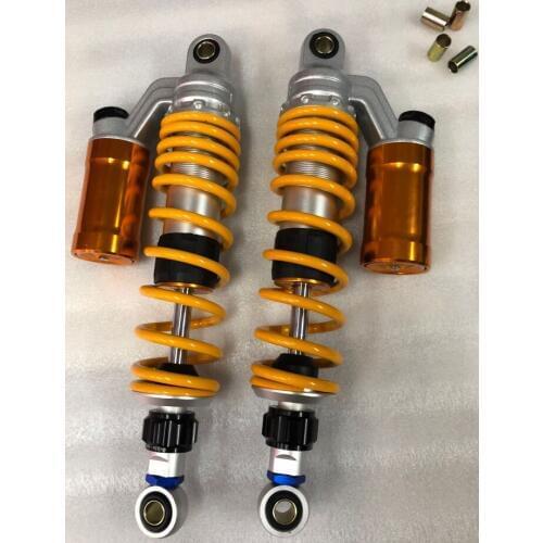 1pair 330mm 340mm Motorcycle Rear Shock Absorbers Suspension For Honda Yamaha Suzuki150cc~750cc street bikes ATV yellow