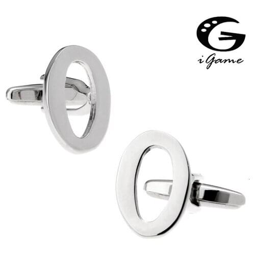 Arabic Numerals Quality Copper Material Symbol Of Number Zero 0 Style Cuff Links