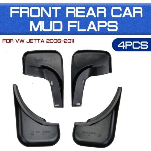 Car Front Rear Car Mudguards Fender Flares Mud Guard Flap Anti Splash Mudflaps for VW Jetta 2006 2007 2008 2009 2010 2011-2019