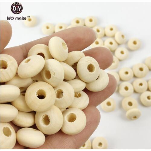 Lets make teether beads (100pc/lot 12mm)natural beads eco-friendly baby teether/clips teething accessories DIY jewelry making
