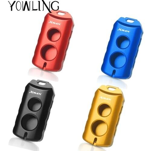 XMAX LOGO Key Fob Case Cover For YAMAHA XMAX 125/250/300/400 2017 2018 2019 2020 Holder Protector keys cap decoration Lock cover