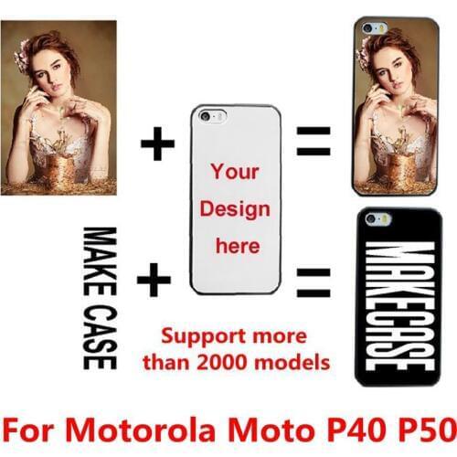 DIY Personalized custom photo name Customize printing your design cover case for Motorola Moto P40 P50