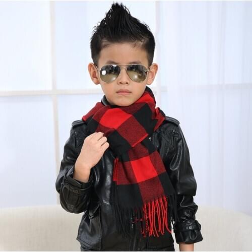 High Quality Autumn Winter Boys Girls Childrens Imitation Cashmere Kids Scarf Unisex Ring Bufanda Scarves Shawls Neck Warmer