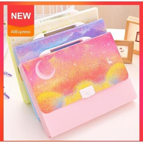 Hot Sale Pockets Expanding File Folder A4 Organizer Portable Business File Office Supplies Document Holder