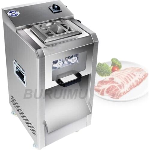 Commercial Meat Slicer Cutter Blade Spacing Stainless Steel Electric Automatic Meat Dicing Cutting Machine
