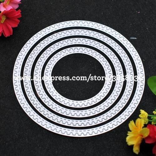 Round Circle Stackables Metal Die cutting Dies For DIY Scrapbooking Photo Album Decorative Embossing 8072633